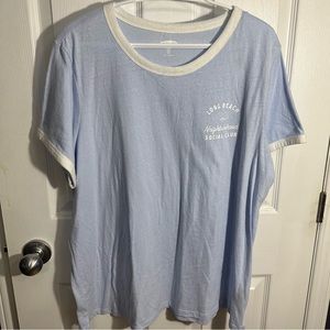 💙 3/20$ Baby blue slim fit t-shirt with words